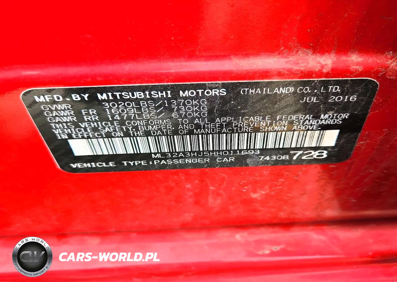 2017 Mitsubishi Mirage Es VIN:ML32A3HJ5HH011693 - 12