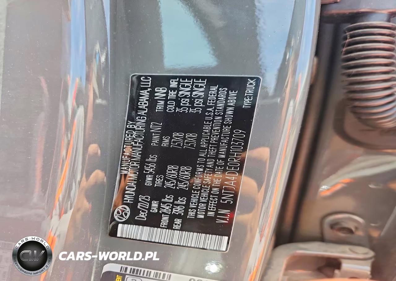 2024 Hyundai Santa Cruz Se VIN:5NTJA4DE0RH103709 - 12