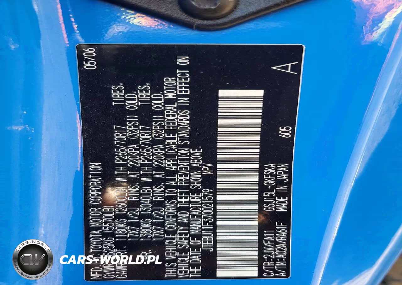 2007 Toyota Fj Cruiser Base VIN:JTEBU11F370021579 - 12