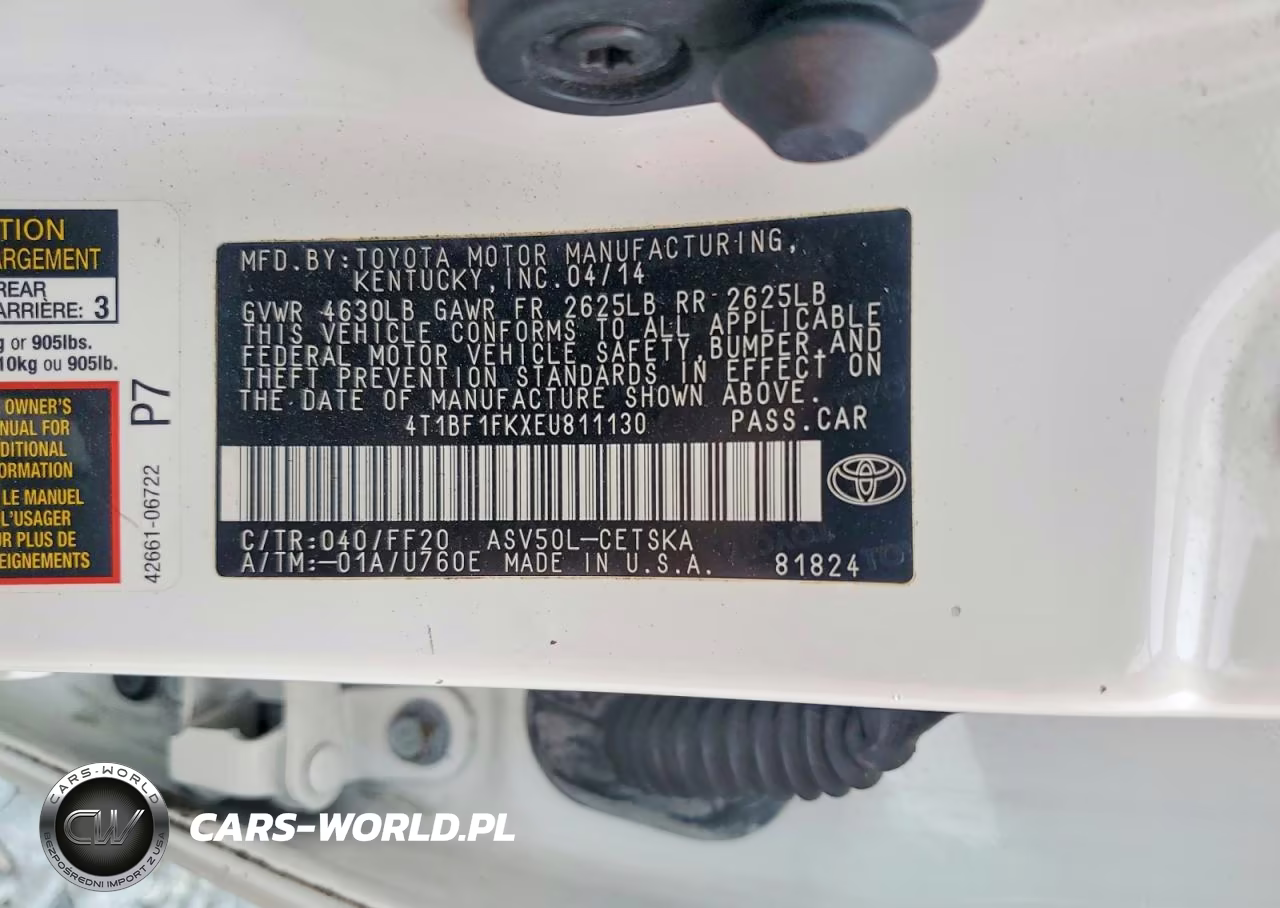 2014 Toyota Camry Se VIN:4T1BF1FKXEU811130 - 12