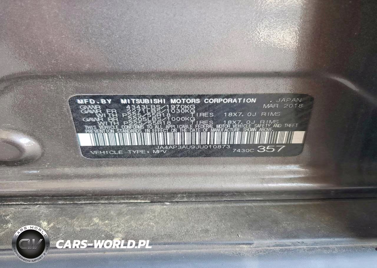 2018 Mitsubishi Outlander Sport Es VIN:JA4AP3AU9JU010873 - 12