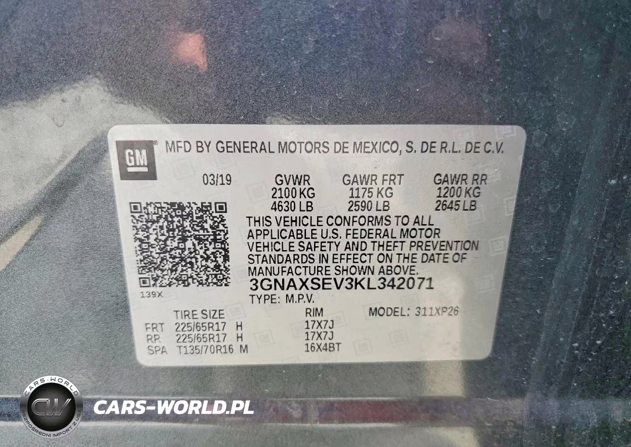 2019 Chevrolet Equinox Ls VIN:3GNAXSEV3KL342071 - 13