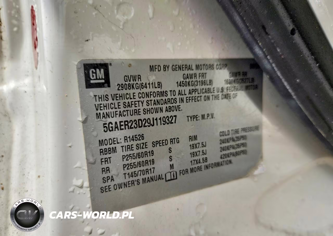 2009 Buick Enclave Cxl VIN:5GAER23D29J119327 - 13