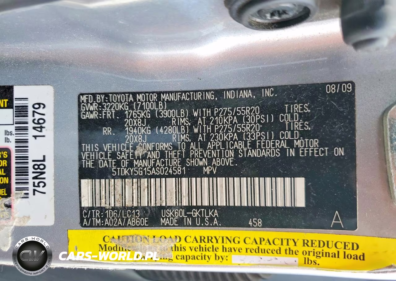 2010 Toyota Sequoia Limited VIN:5TDKY5G15AS024581 - 13
