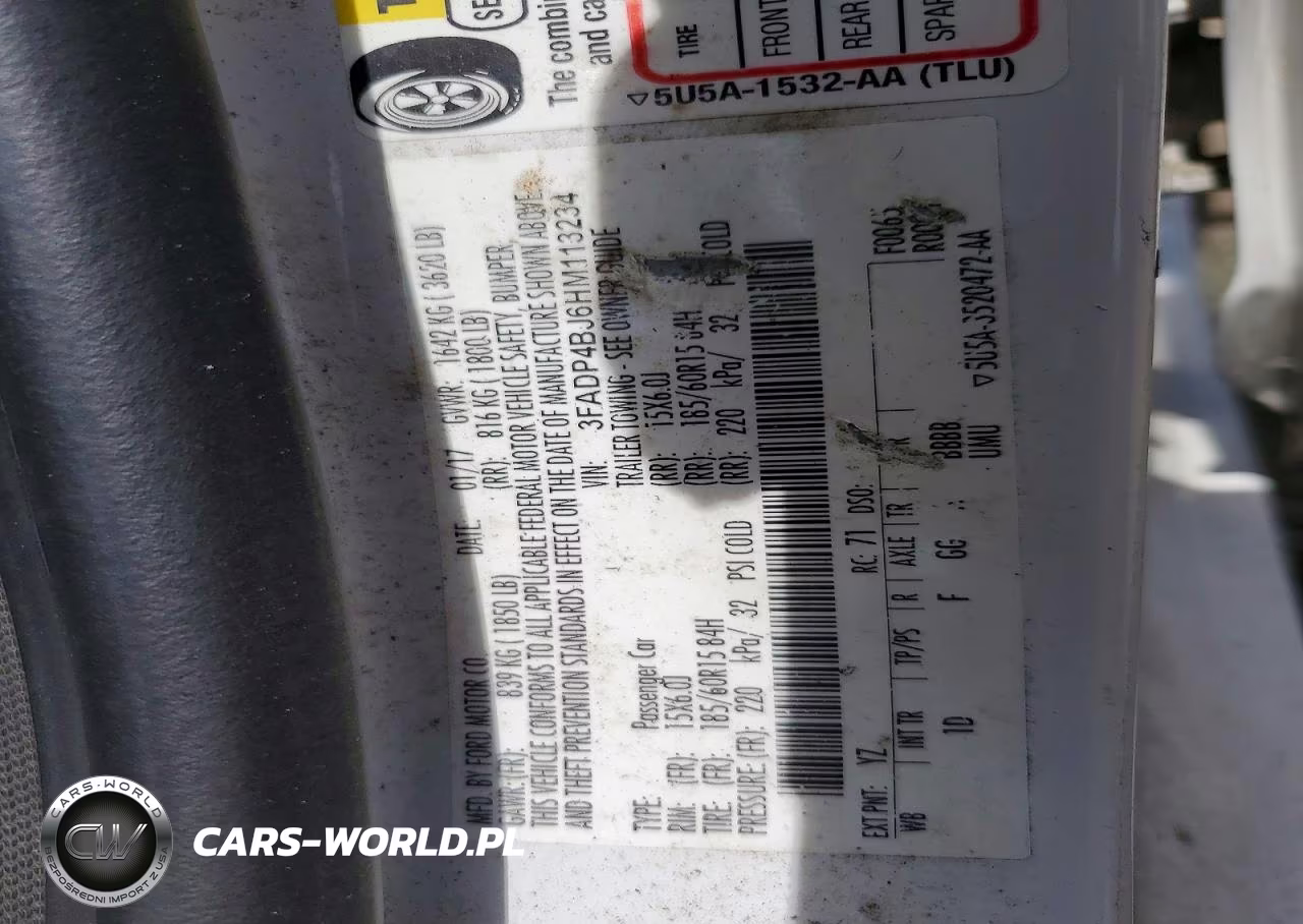 2017 Ford Fiesta Se VIN:3FADP4BJ6HM113234 - 12