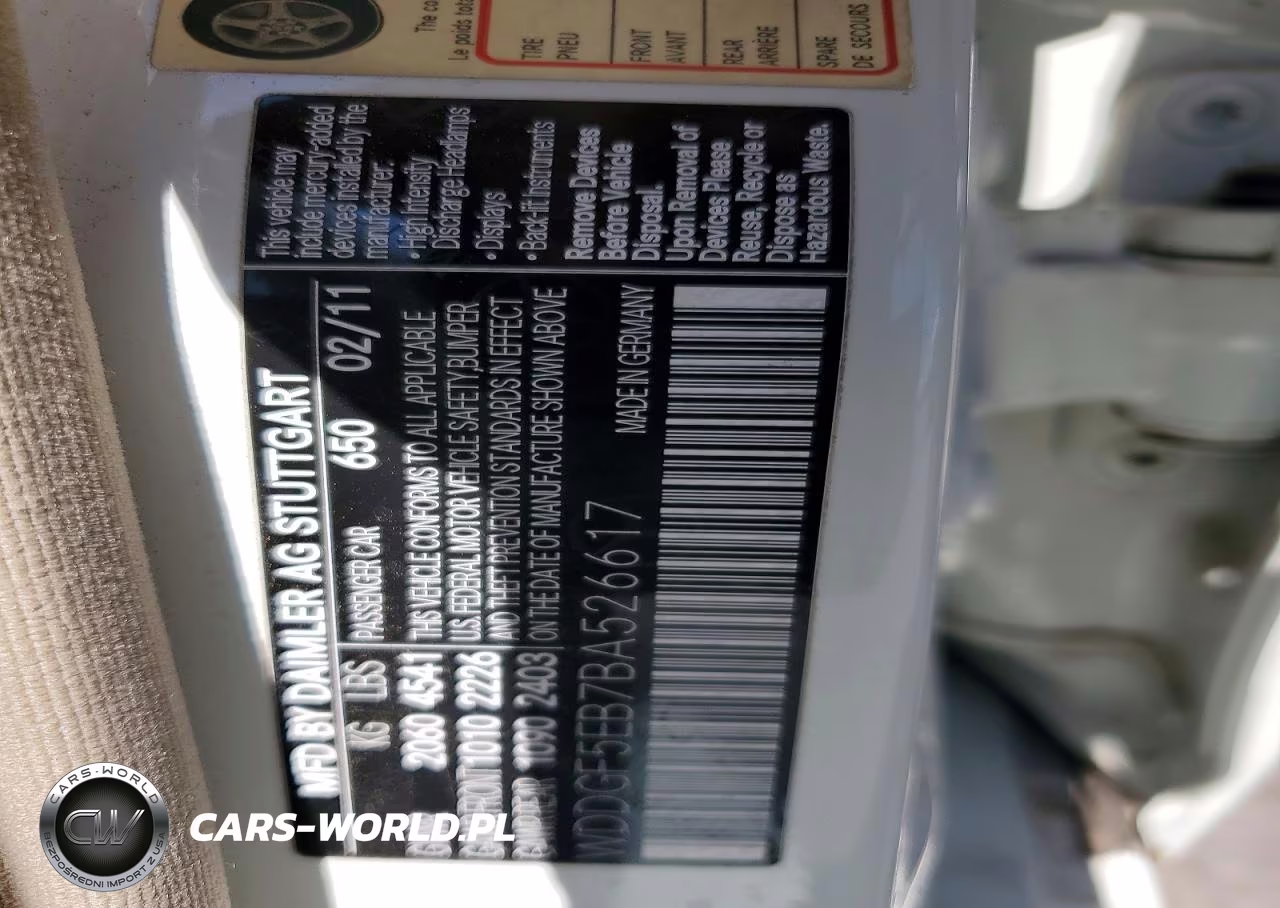 MERCEDES-BENZ C 300 VIN:WDDGF5EB7BA526617 - 12