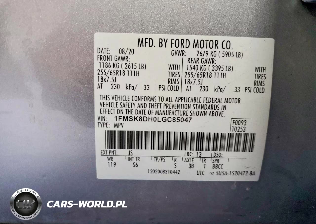 2020 Ford Explorer Xlt VIN:1FMSK8DH0LGC85047 - 14