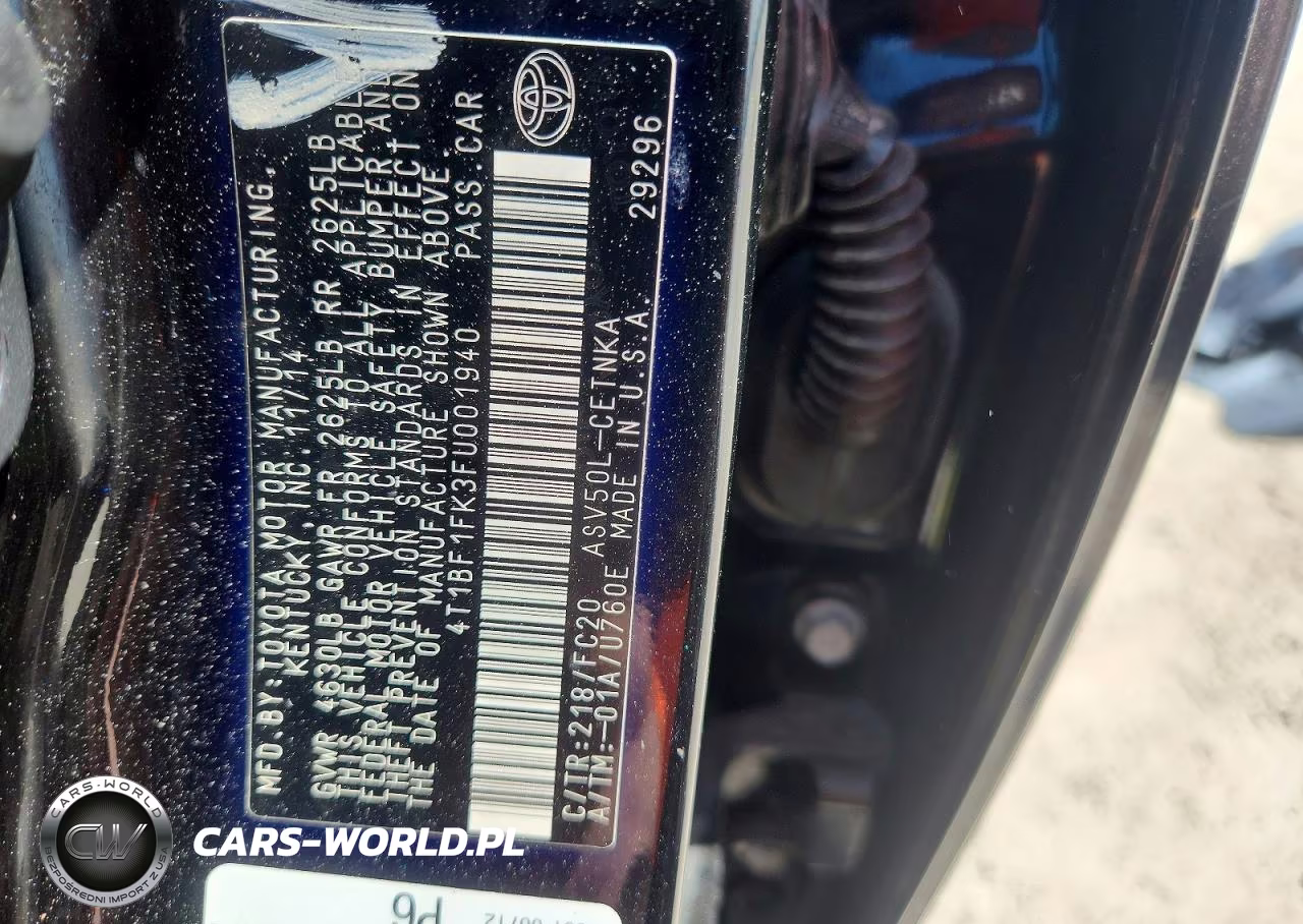 2015 Toyota Camry Le VIN:4T1BF1FK3FU001940 - 13