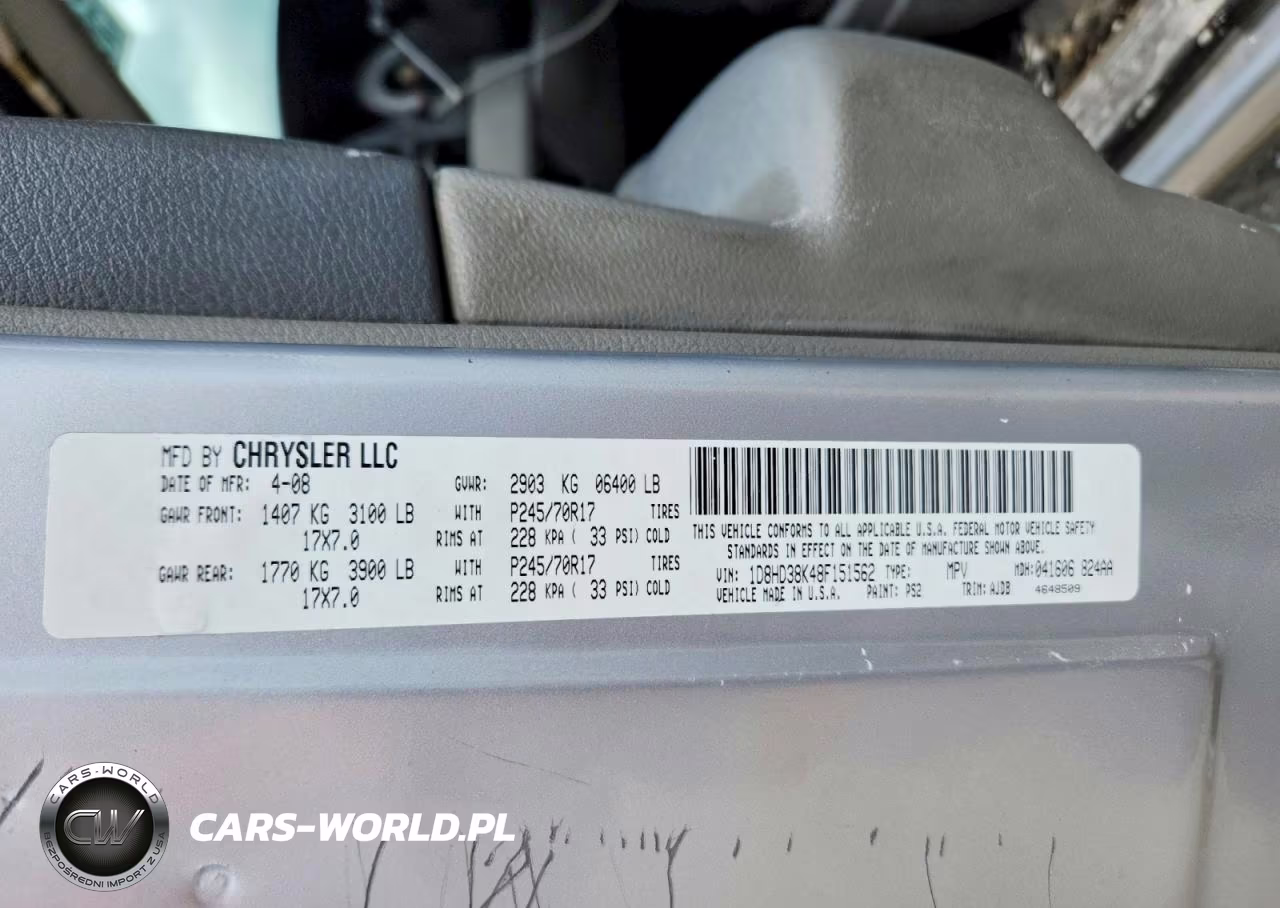 2008 Dodge Durango Sxt VIN:1D8HD38K48F151562 - 12