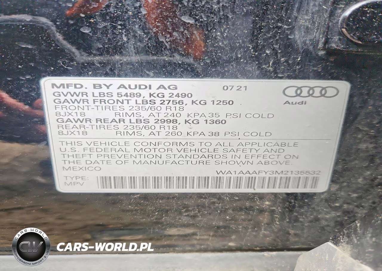 2021 Audi Q5 Premium VIN:WA1AAAFY3M2135532 - 13