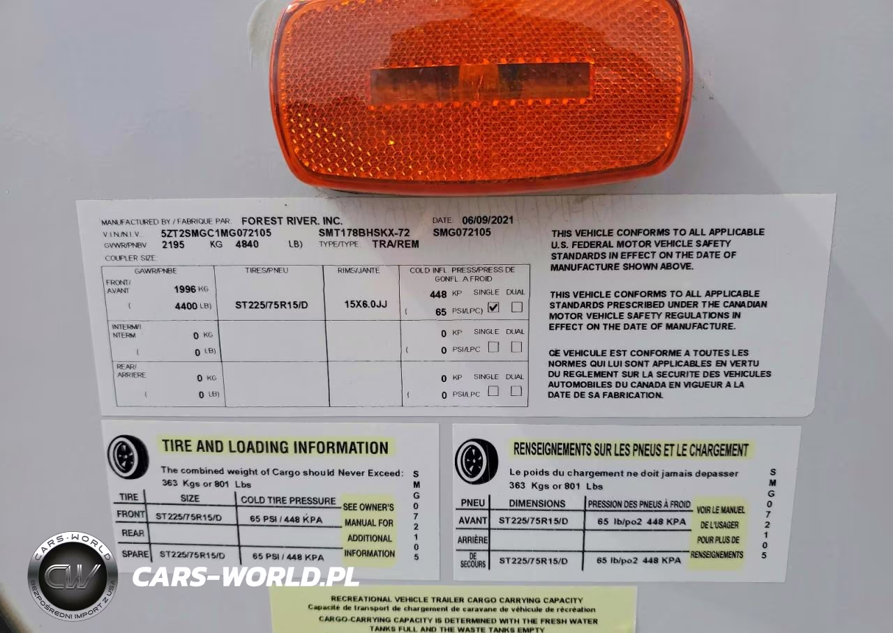 2021 Forest River Platinum Camper VIN:5ZT2SMGC1MG072105 - 10
