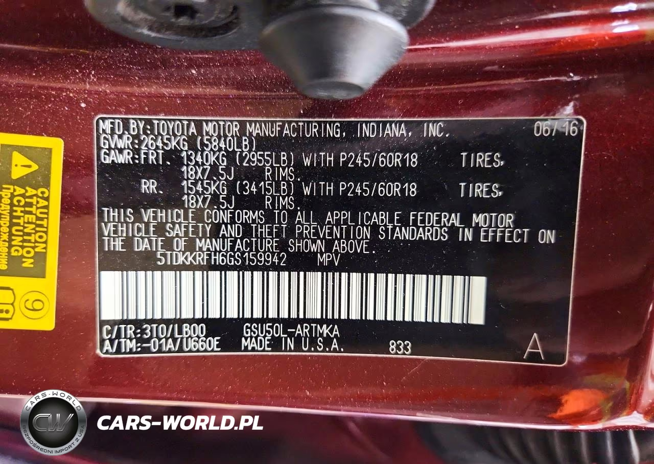 2016 Toyota Highlander Xle VIN:5TDKKRFH6GS159942 - 14