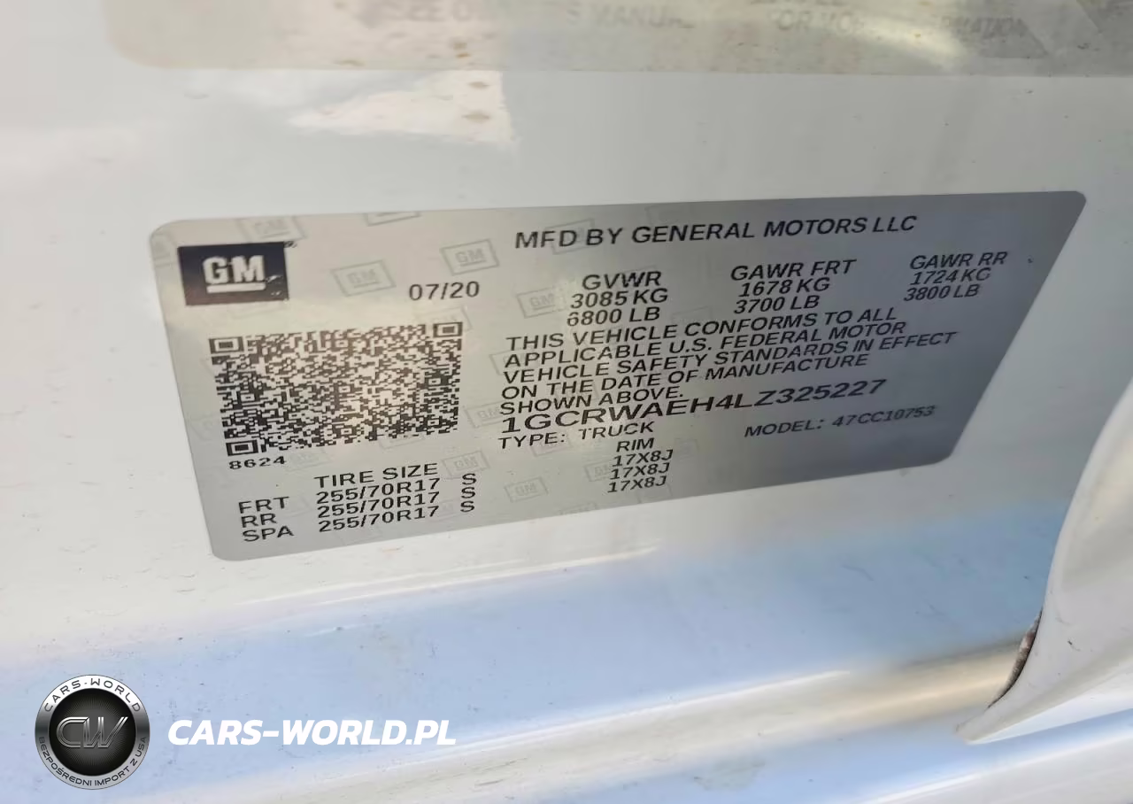2020 Chevrolet Silverado C1500 VIN:1GCRWAEH4LZ325227 - 12