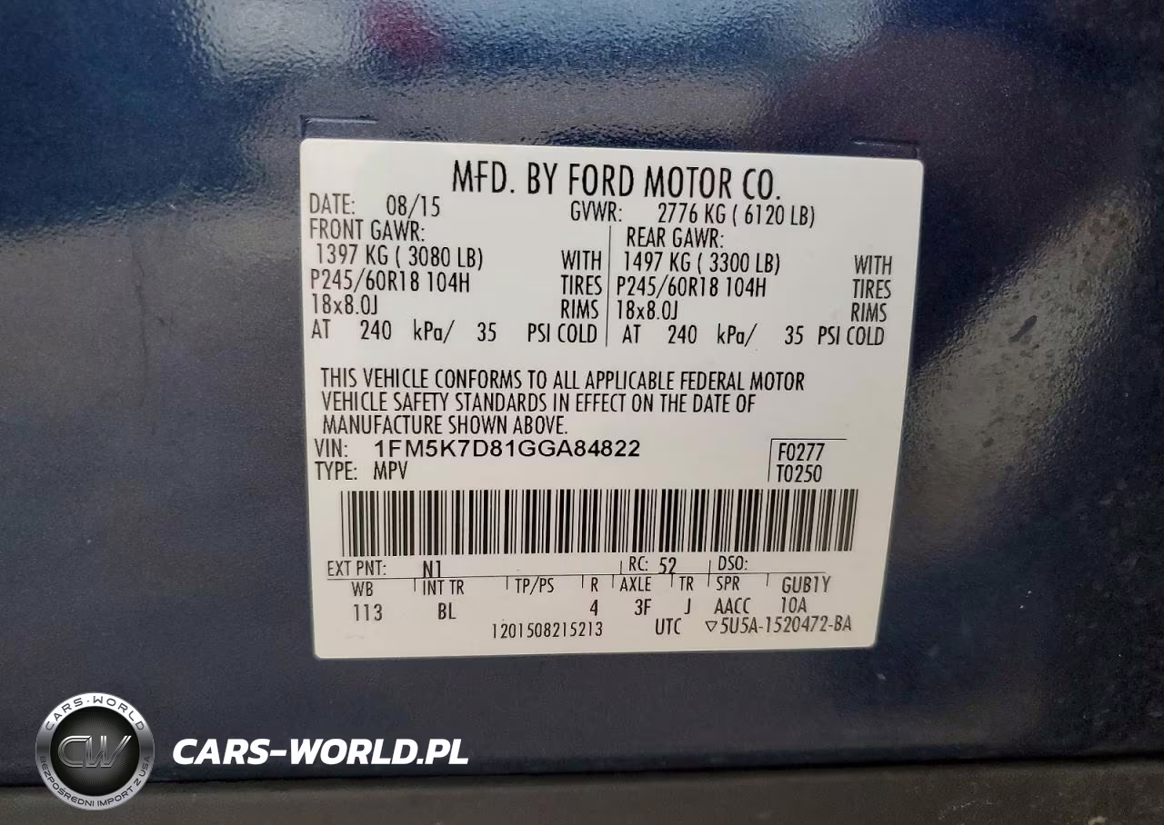 2016 Ford Explorer Xlt VIN:1FM5K7D81GGA84822 - 14