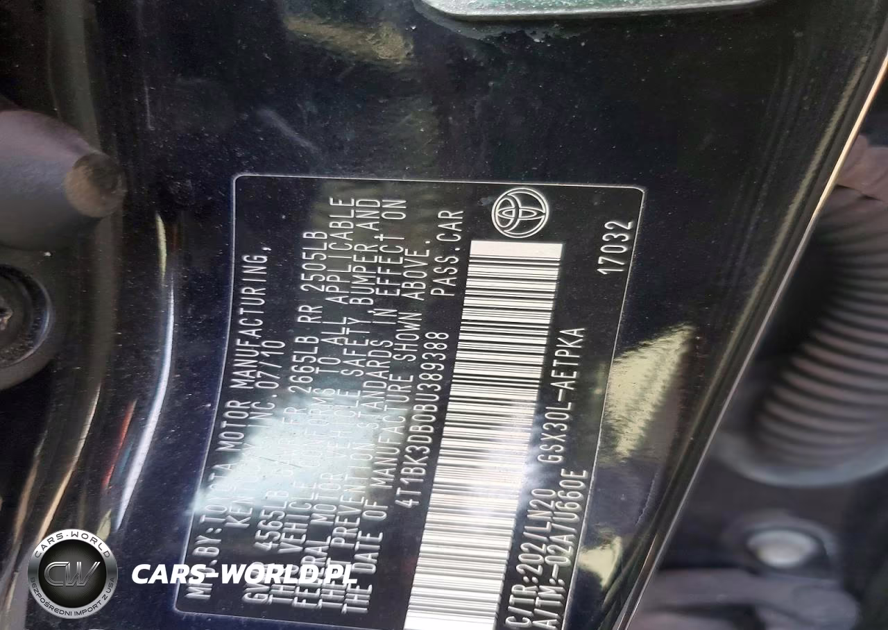 2011 Toyota Avalon Limited VIN:4T1BK3DB0BU389388 - 12