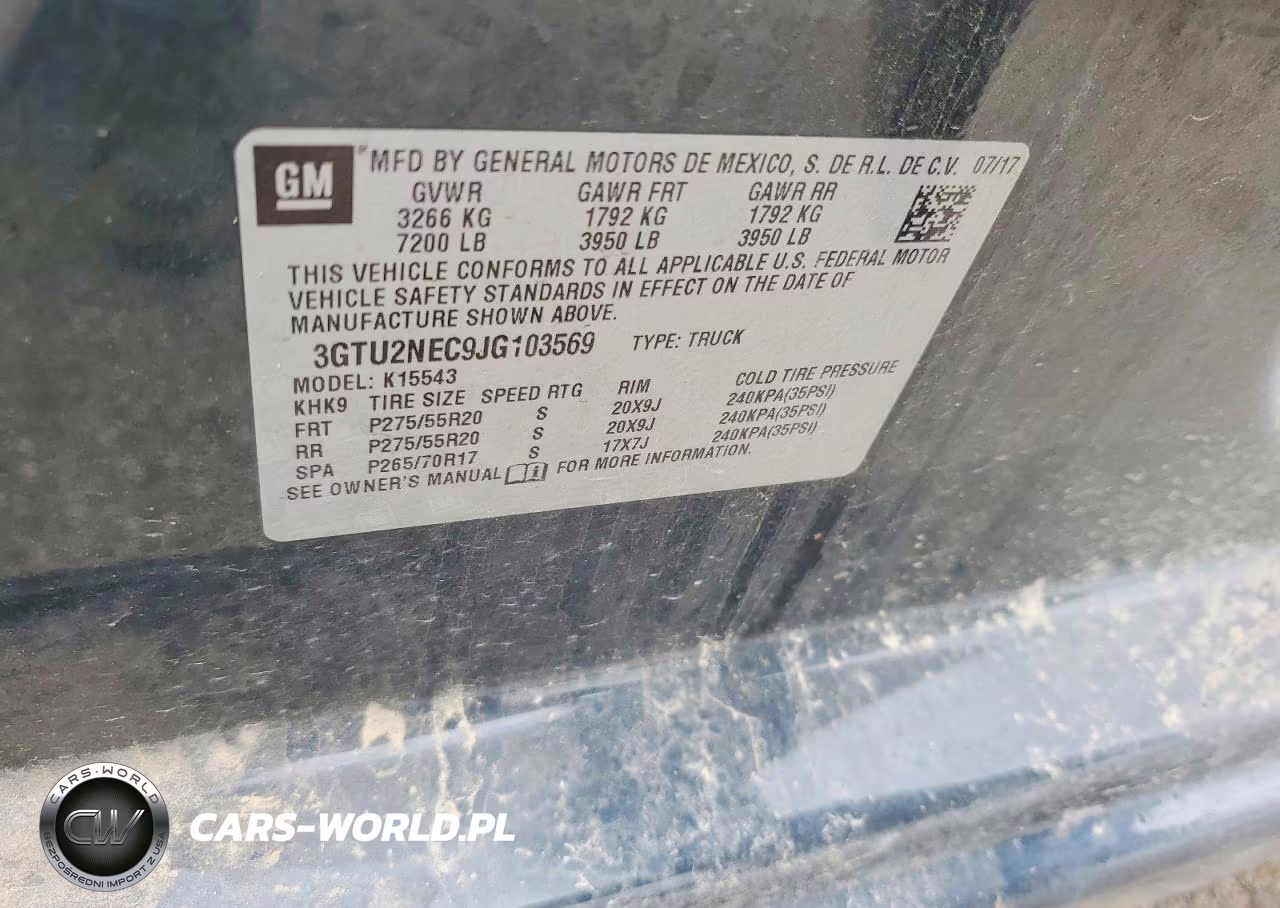 2018 GMC Sierra K1500 Slt VIN:3GTU2NEC9JG103569 - 12