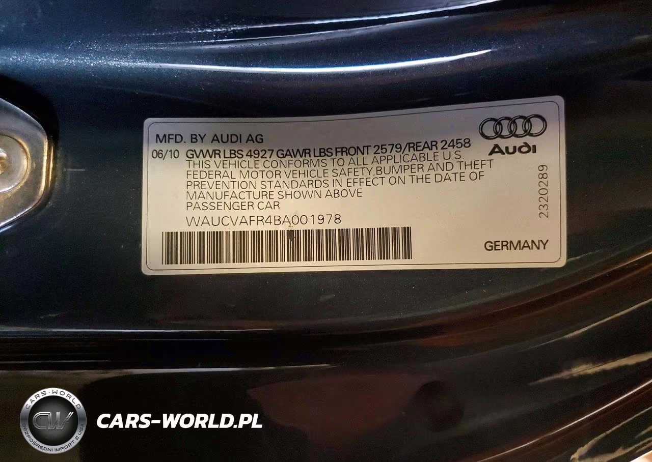 2011 Audi S5 Premium Plus VIN:WAUCVAFR4BA001978 - 12