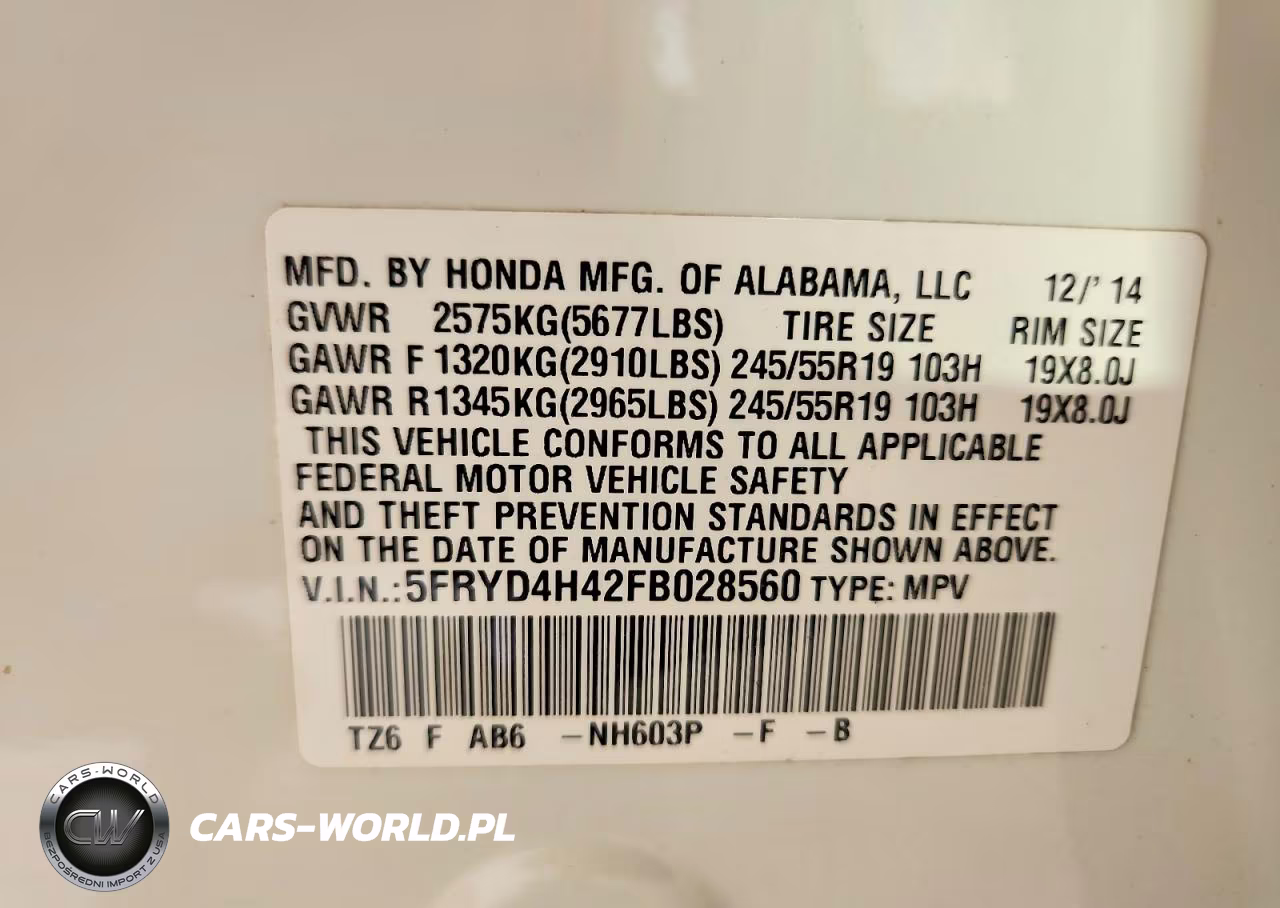 2015 Acura Mdx Technology VIN:5FRYD4H42FB028560 - 13