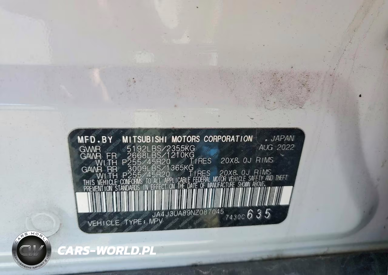 2022 Mitsubishi Outlander Se VIN:JA4J3UA89NZ087045 - 13