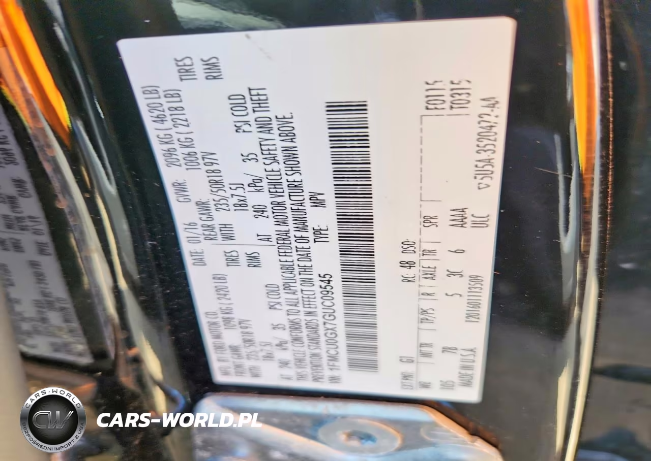 2016 Ford Escape Se VIN:1FMCU0GX7GUC09545 - 12
