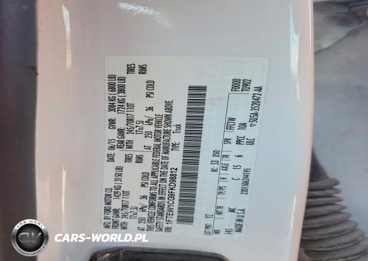 2015 Ford F150 Supercrew VIN:1FTEW1CG9FKD98812 - 12