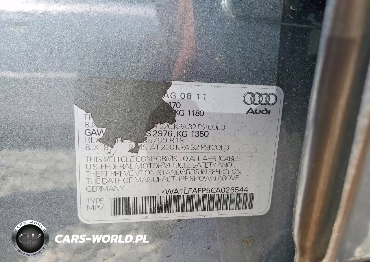 2012 Audi Q5 Premium Plus VIN:WA1LFAFP5CA026544 - 12
