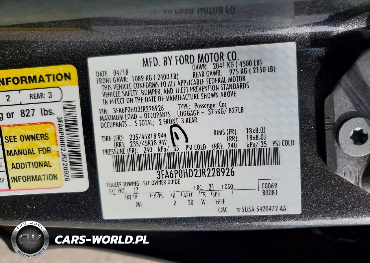 2018 Ford Fusion Se VIN:3FA6P0HD2JR228926 - 13