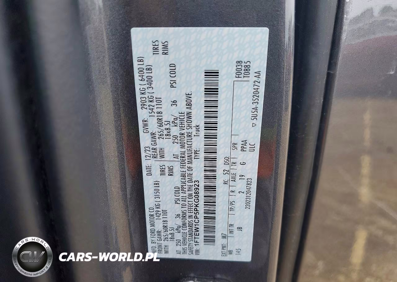 2023 Ford F150 Supercrew VIN:1FTEW1CP5PKG08923 - 13