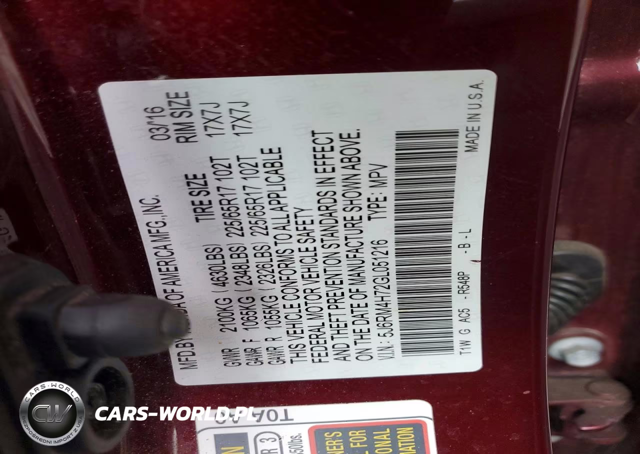 2016 Honda Cr-V Exl VIN:5J6RM4H72GL051216 - 13