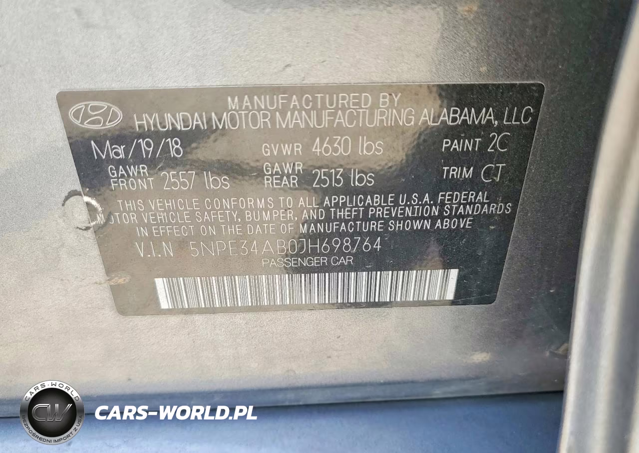 2018 Hyundai Sonata Limited 2.0T VIN:5NPE34AB0JH698764 - 12
