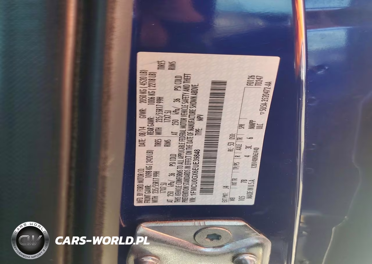 2014 Ford Escape Se VIN:1FMCU0GX6EUE39848 - 12