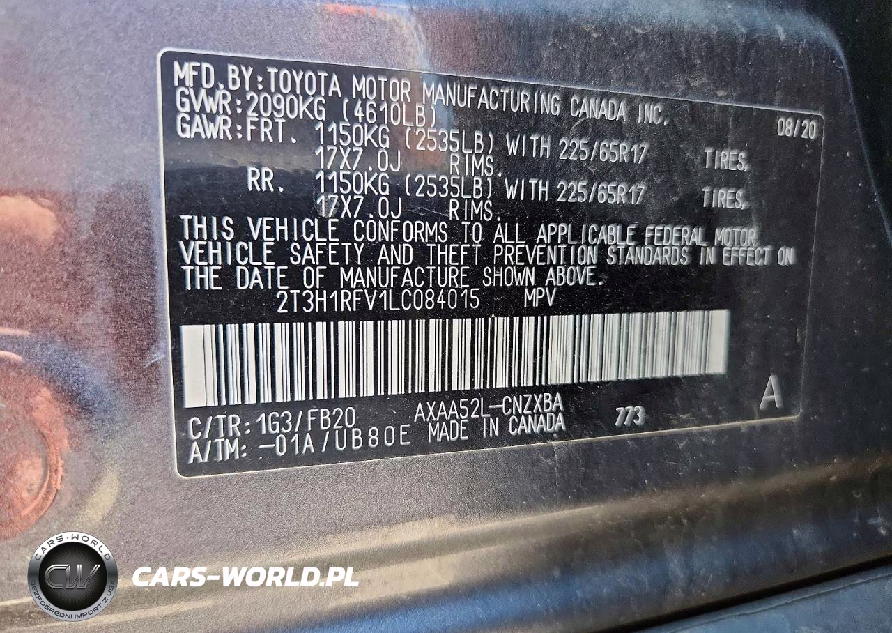2020 Toyota Rav4 Le VIN:2T3H1RFV1LC084015 - 14