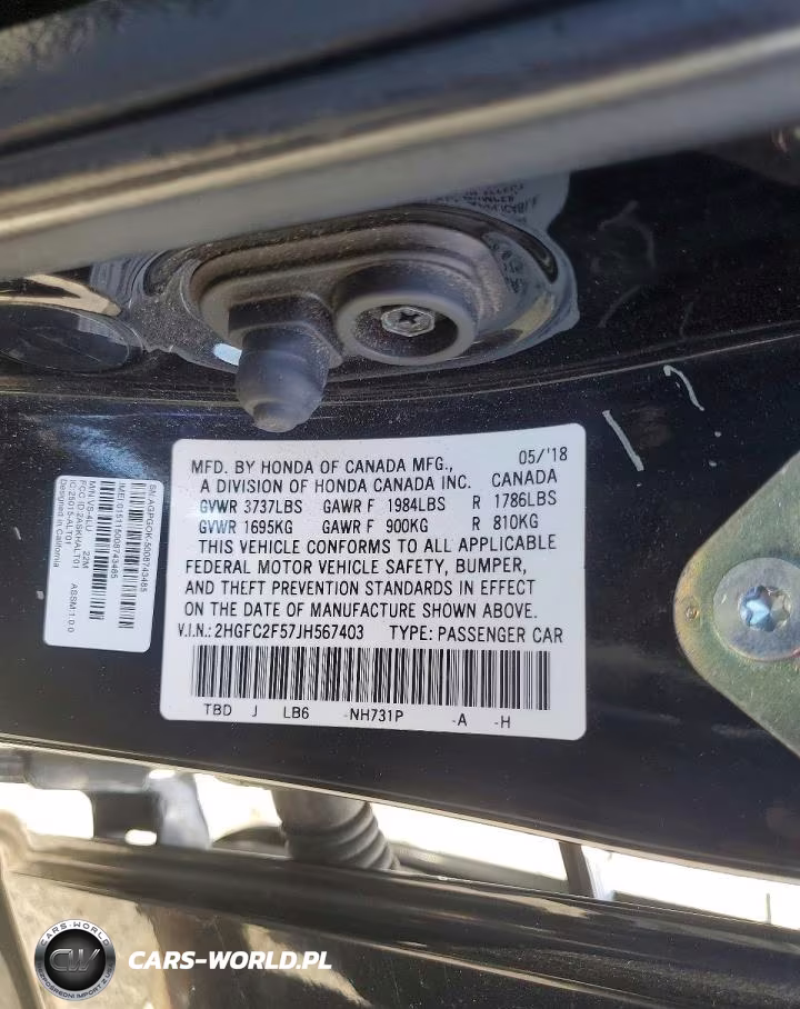 2018 Honda Civic Lx VIN:2HGFC2F57JH567403 - 12