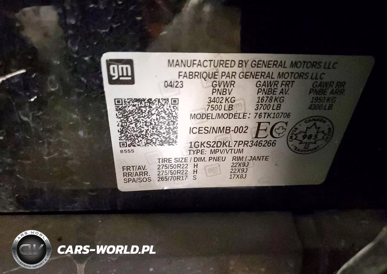 2023 GMC Yukon Denali VIN:1GKS2DKL7PR346266 - 13