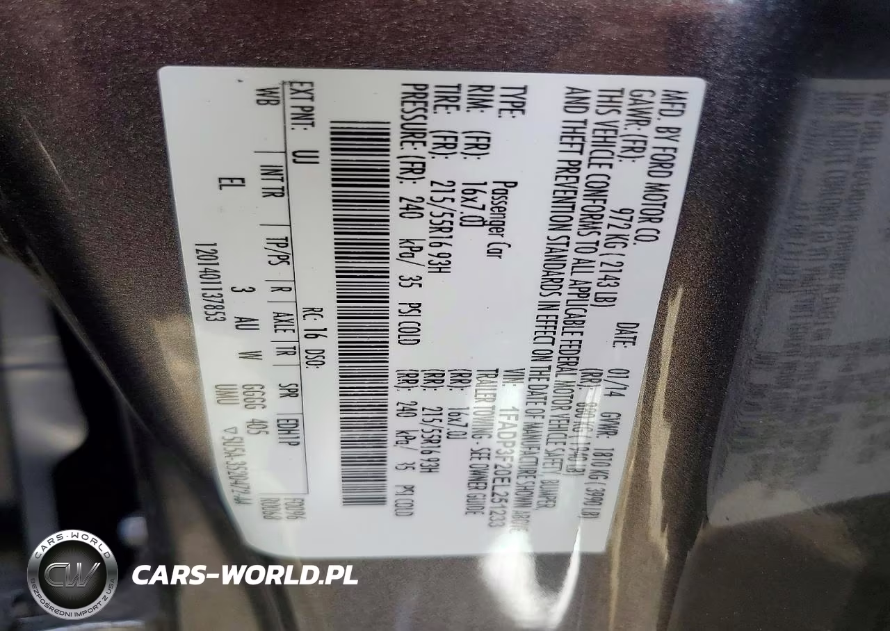 2014 Ford Focus Se VIN:1FADP3F20EL251233 - 12