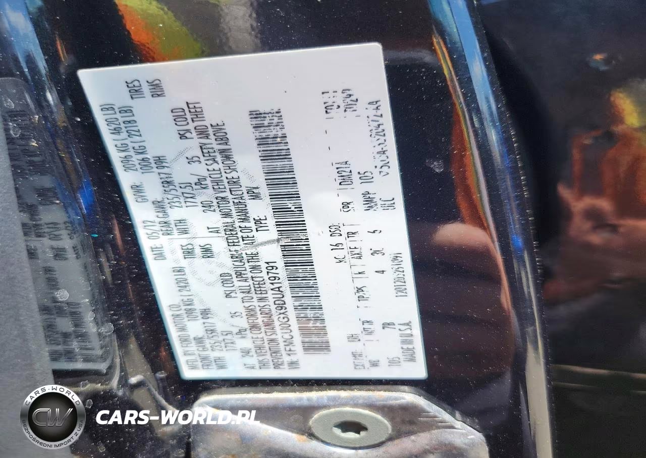 2013 Ford Escape Se VIN:1FMCU0GX9DUA19791 - 12