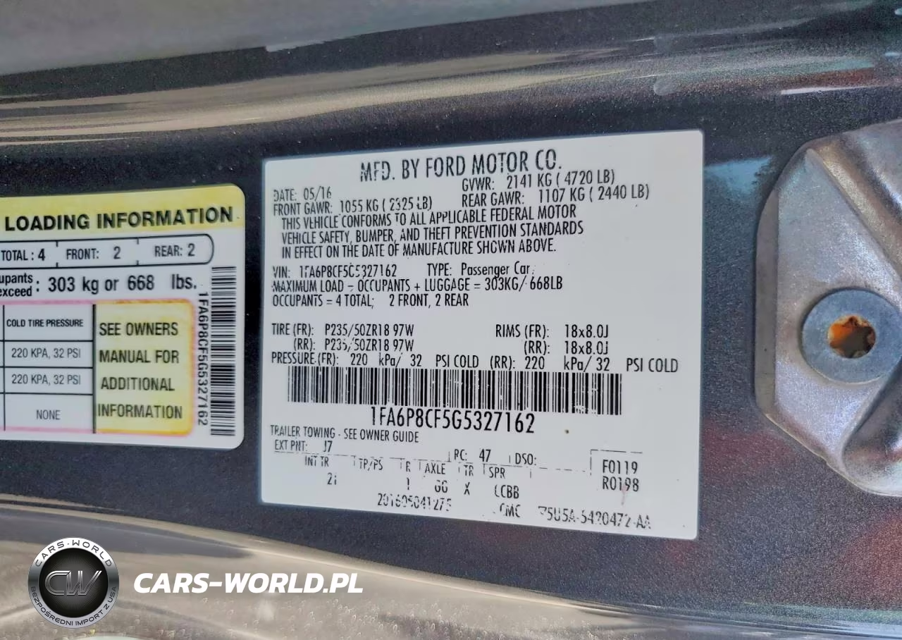 2016 Ford Mustang Gt VIN:1FA6P8CF5G5327162 - 12