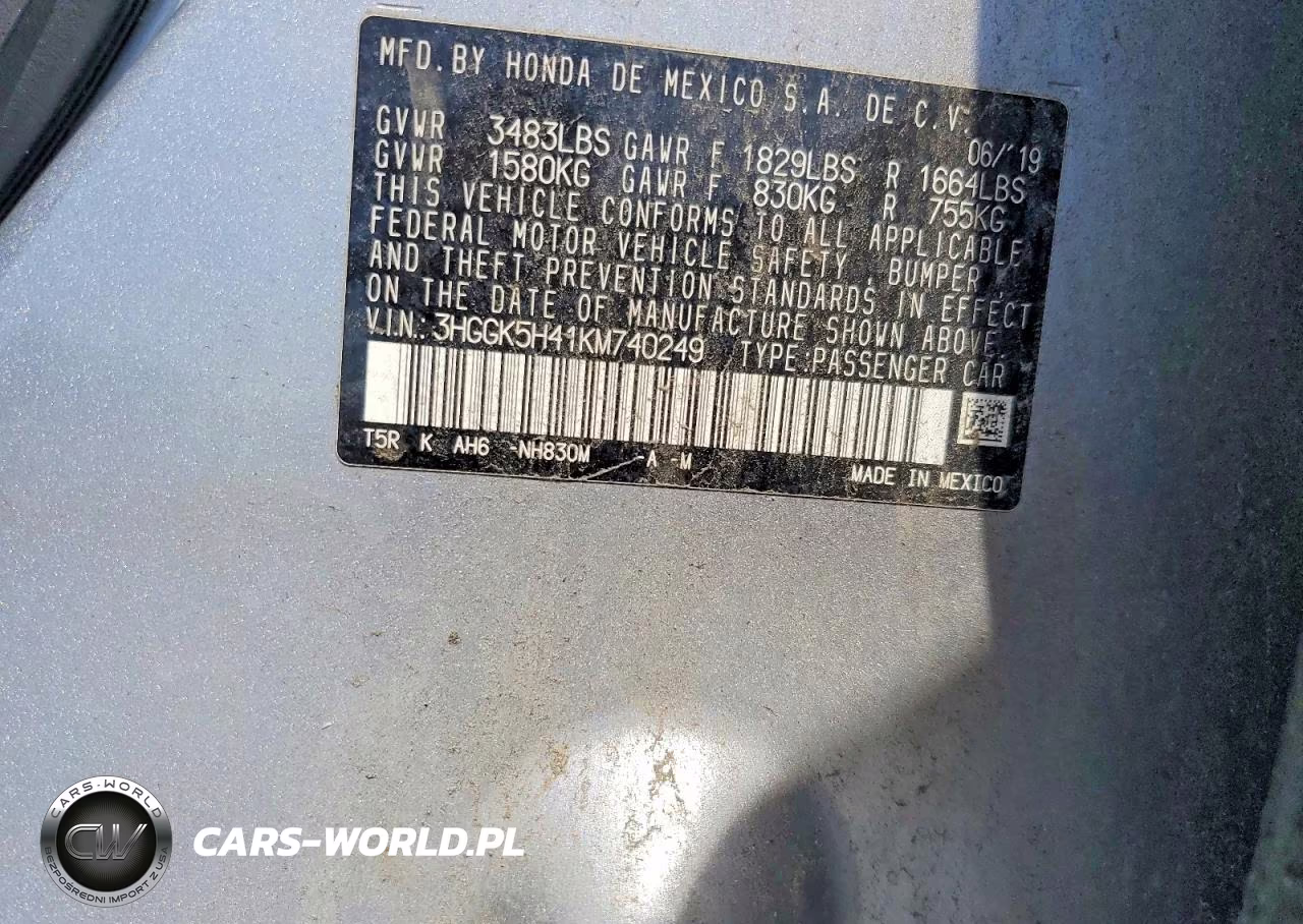 2019 Honda Fit Lx VIN:3HGGK5H41KM740249 - 13