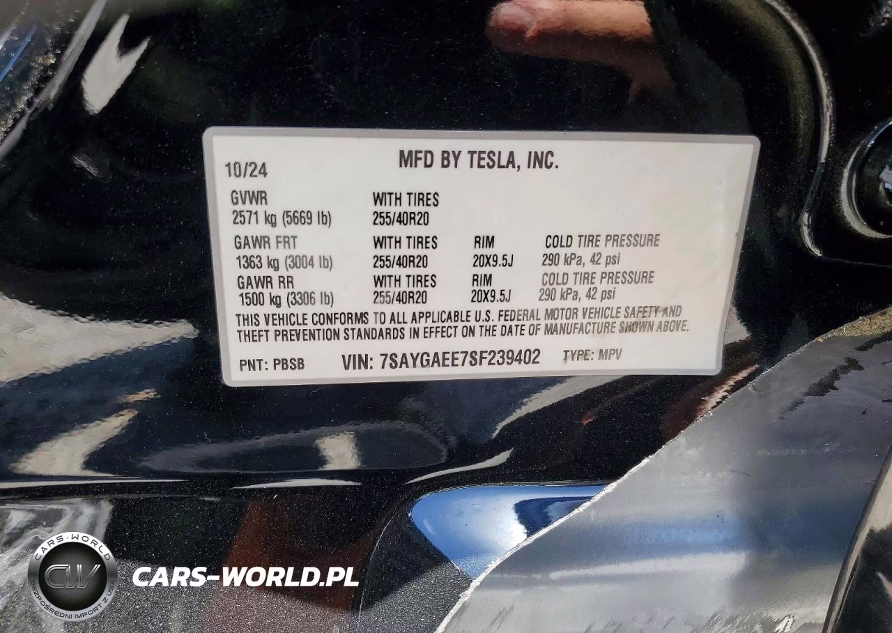 2025 Tesla Model Y VIN:7SAYGAEE7SF239402 - 14