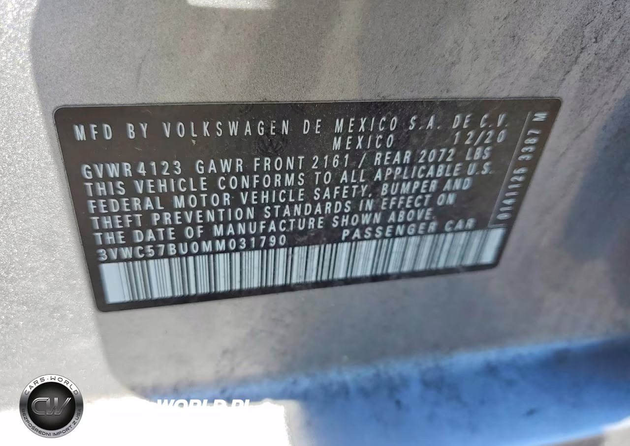 2021 Volkswagen Jetta S VIN:3VWC57BU0MM031790 - 12