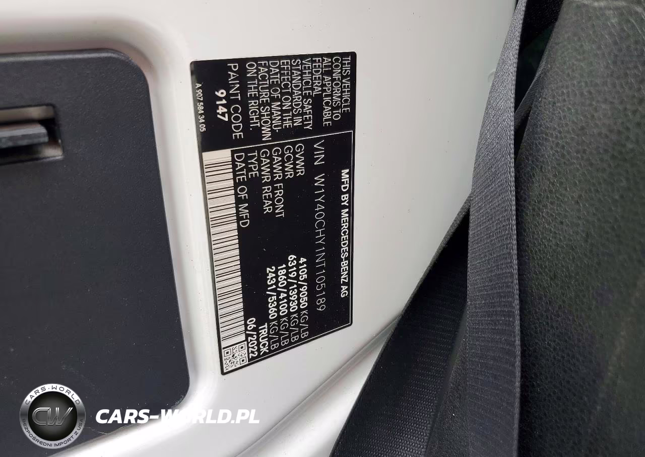 2022 Mercedes Benz Sprinter 2500 Utility - Service Van VIN:W1Y40CHY1NT105189 - 13