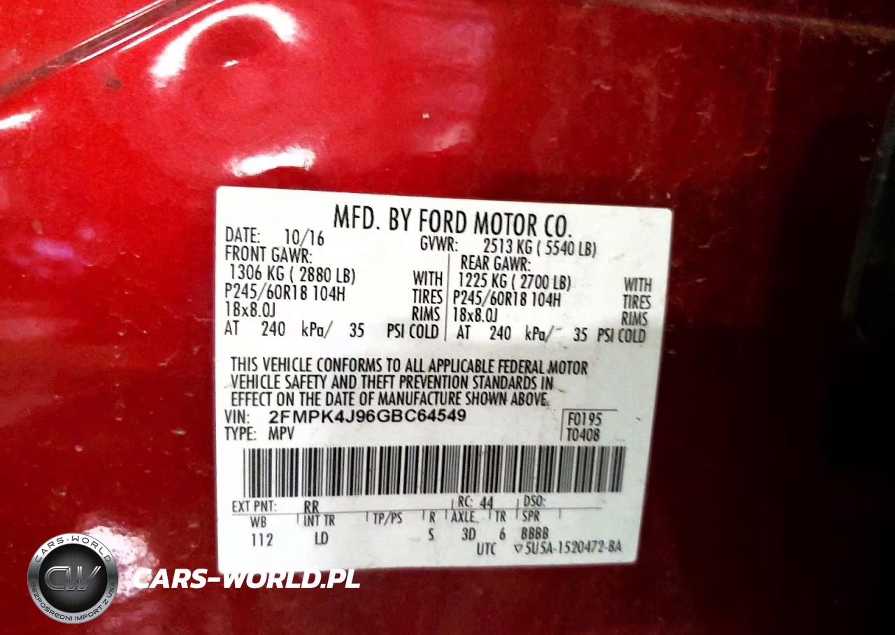 2016 Ford Edge Sel VIN:2FMPK4J96GBC64549 - 13