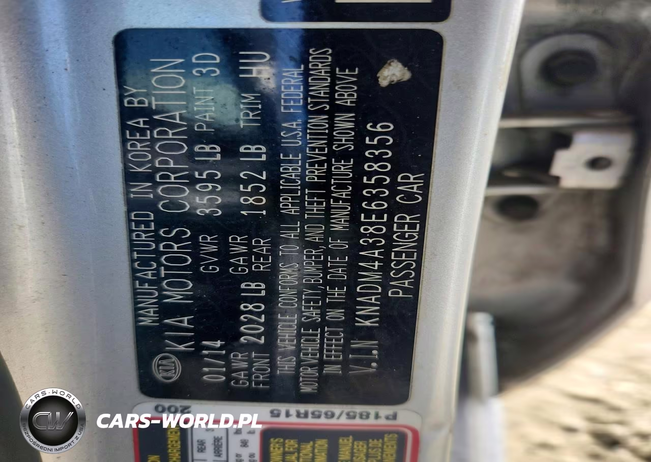 2014 Kia Rio Lx VIN:KNADM4A38E6358356 - 12