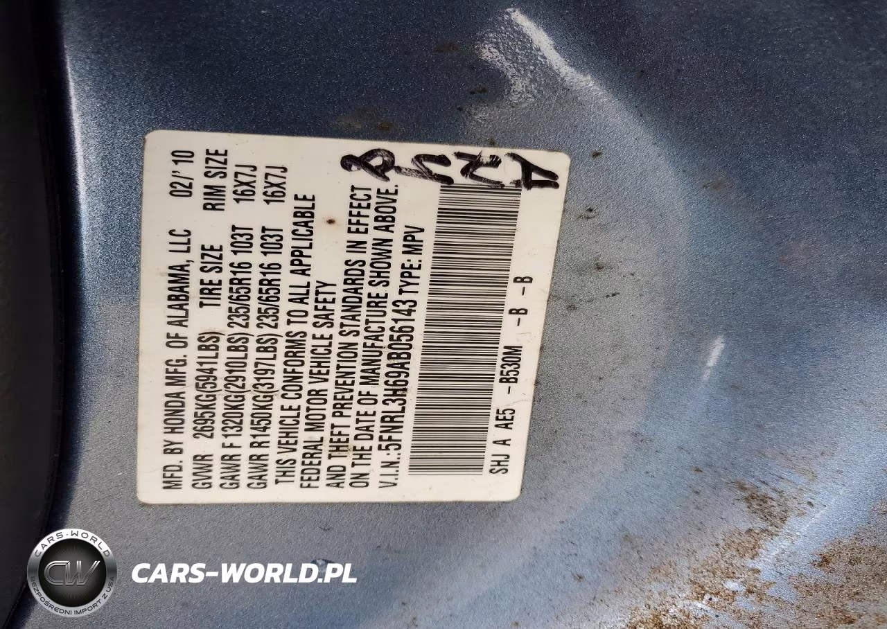 2010 Honda Odyssey Exl VIN:5FNRL3H69AB056143 - 14
