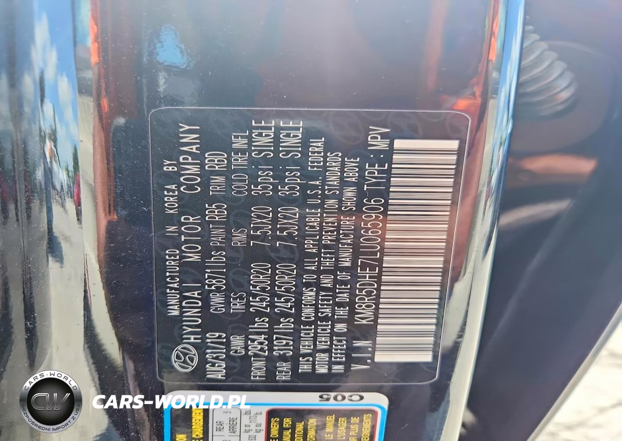 2020 Hyundai Palisade Limited VIN:KM8R5DHE7LU065906 - 13