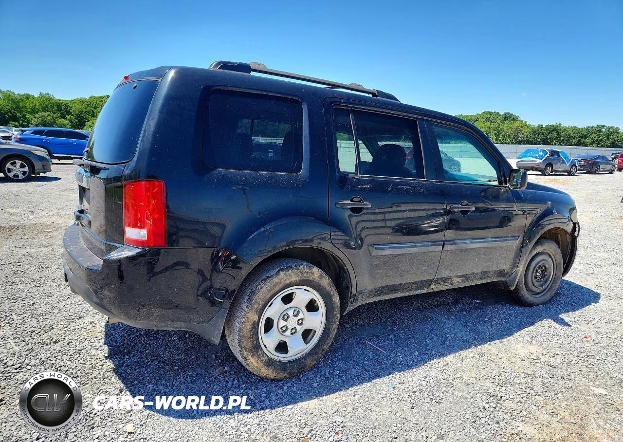 2015 Honda Pilot Lx VIN:5FNYF3H22FB015344 - 3