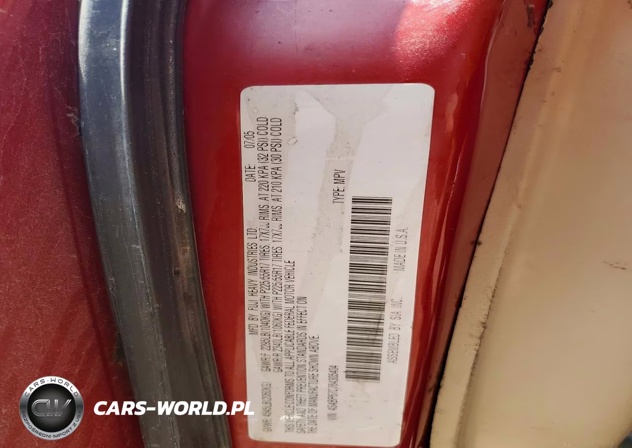2006 Subaru Legacy Outback 2.5 Xt Limited VIN:4S4BP67C764305404 - 12