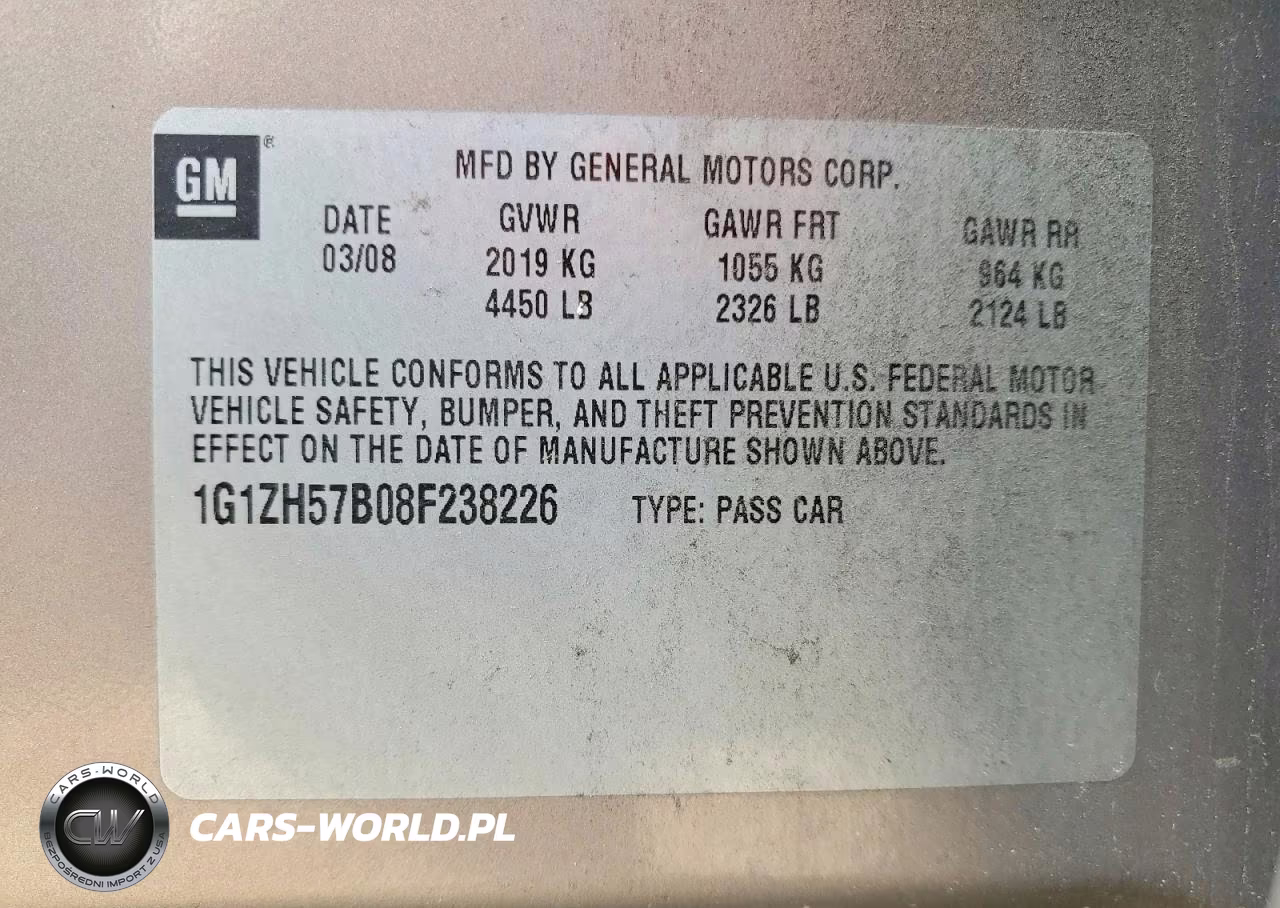 2008 Chevrolet Malibu 1Lt VIN:1G1ZH57B08F238226 - 14