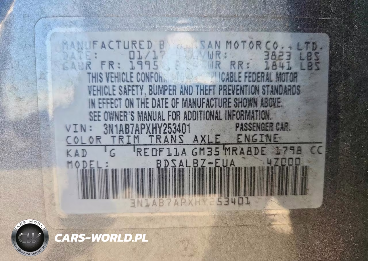 2017 Nissan Sentra S VIN:3N1AB7APXHY253401 - 12