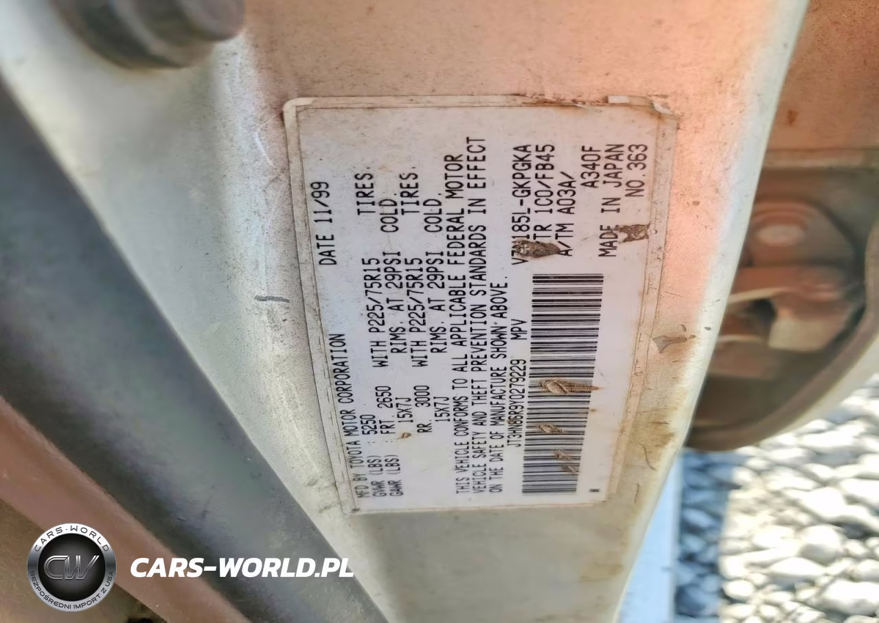 2000 Toyota 4Runner Sr5 VIN:JT3HN86R9Y0279229 - 13